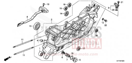LEFT CRANKCASE SH150ADH de 2017